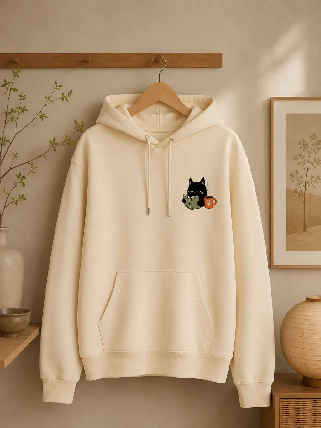 The Cozy Reader Hoodie: Soft Morning Edition