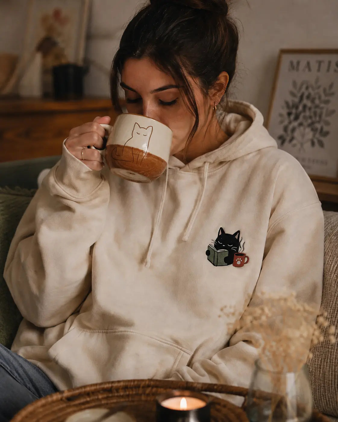 The Cozy Reader Hoodie: Soft Morning Edition